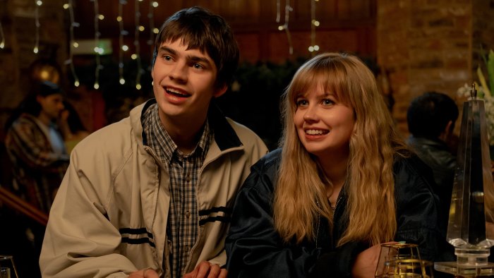 Young couple smiling in Finding Emily