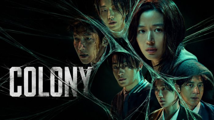 Movie poster for Colony featuring the main cast