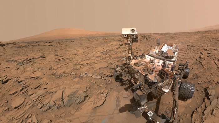 NASA Curiosity Rover on the Martian Surface