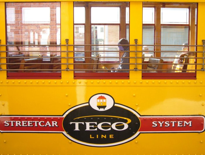 TECO Line Streetcar System Yellow Trolley