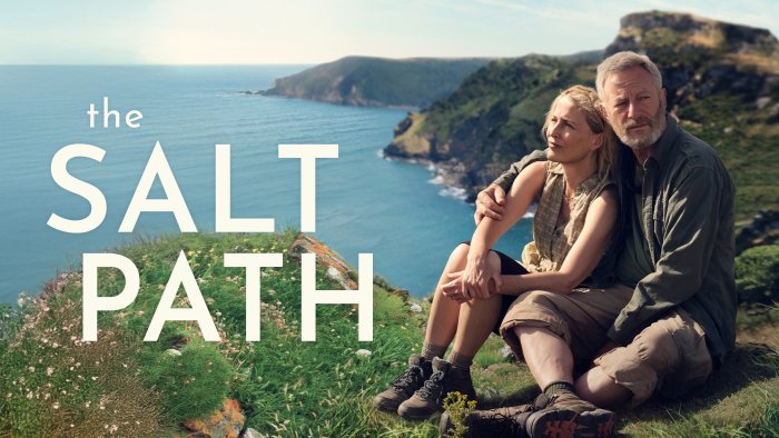 Gillian Anderson and Jason Isaacs in The Salt Path
