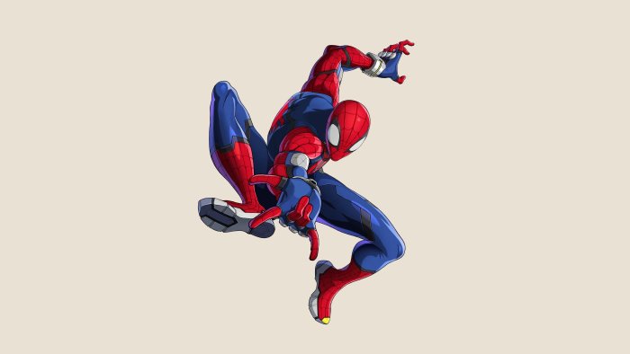 Spider-Man in Dynamic Action Pose from Marvel Comics