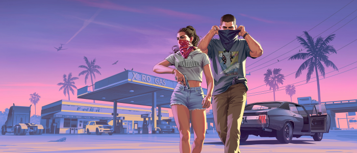 Lucia and Jason from Grand Theft Auto VI