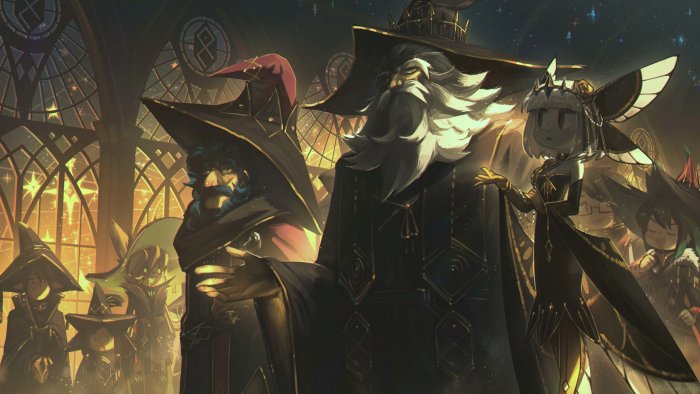 Wizards and Mages in a Grand Hall by Porforever