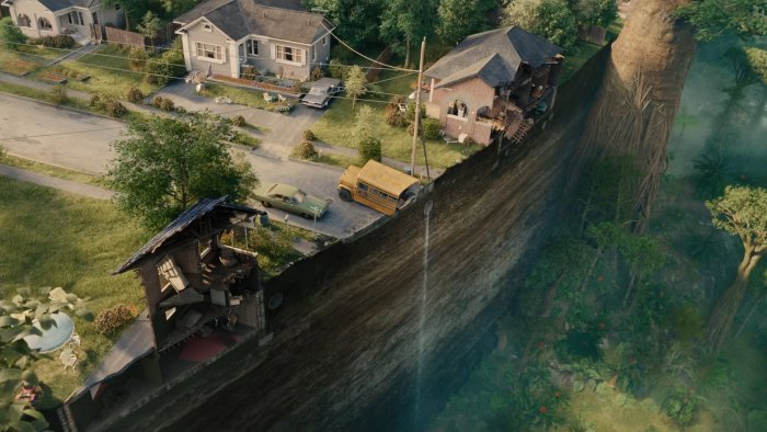 Suburban Street Cliff Edge in The End of Oak Street