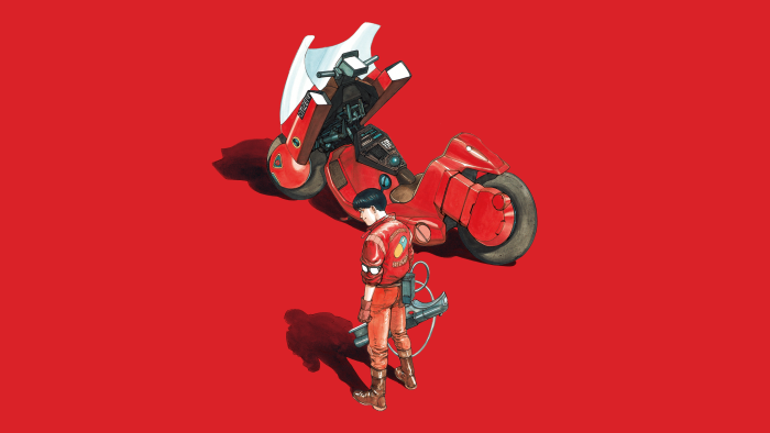 Shotaro Kaneda and his iconic motorcycle from Akira