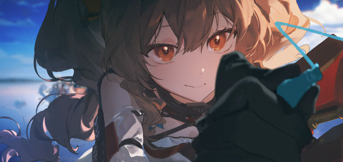 Ceobe from Arknights Leaning Close to the Camera