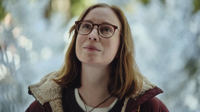 Woman in Glasses in Teenage Sex and Death at Camp Miasma