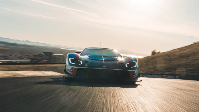 2023 Ford GT Mk IV on Racetrack