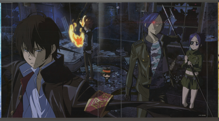 Hibari, Tsuna, Mukuro, and Chrome from Katekyo Hitman Reborn!