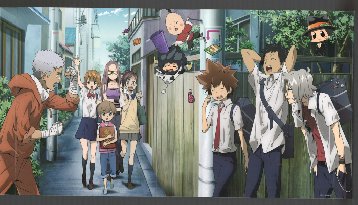 Tsuna and Friends from Katekyo Hitman Reborn in Street