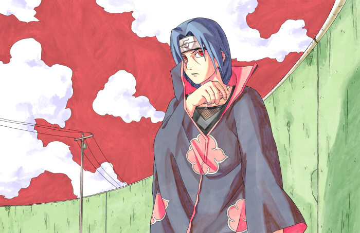 Itachi Uchiha from Naruto in Akatsuki Cloak