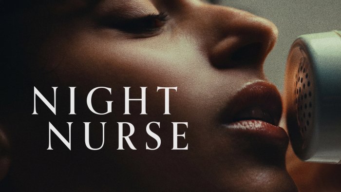 Night Nurse movie poster with a woman holding a telephone