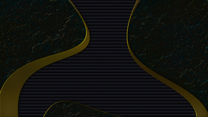 Dark Textured Abstract with Gold Curved Borders