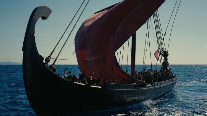Odysseus's Ship Sailing in The Odyssey