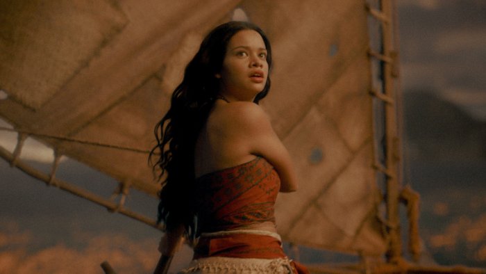 Catherine Laga'aia as Moana in Live-Action Moana