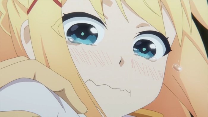 Nijika Ijichi crying from Bocchi the Rock