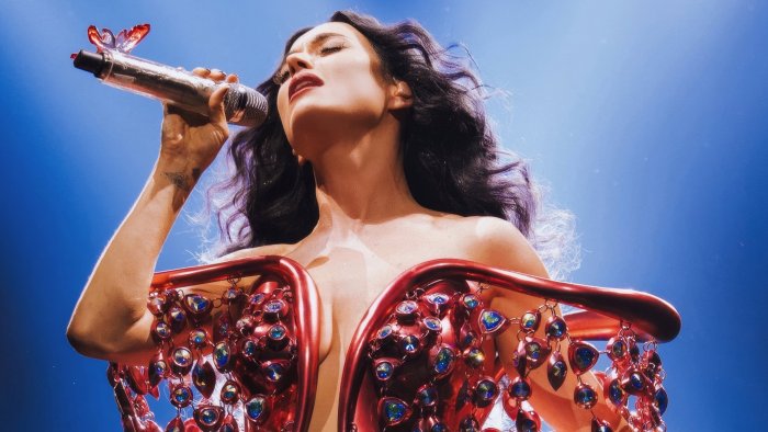 Katy Perry performing live on stage