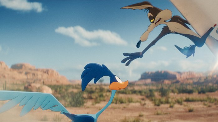 Wile E. Coyote and Road Runner in Coyote vs. Acme