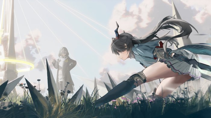 Ch'en and the Doctor from Arknights