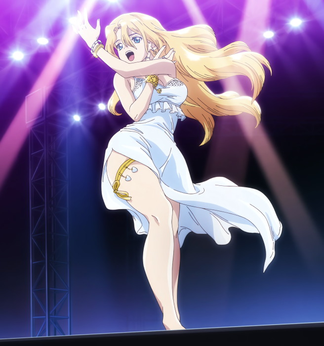 Ange Singing on Stage from Cross Ange