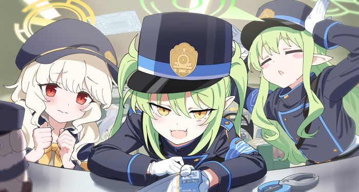 Kokona, Hikari, and Nozomi from Blue Archive
