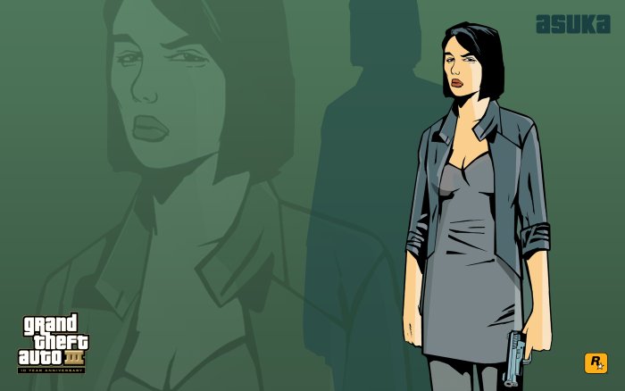 Asuka Kasen Artwork from Grand Theft Auto III
