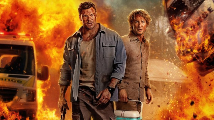 Alan Ritchson and Owen Wilson in Runner