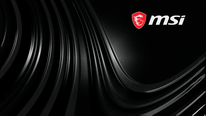 MSI Gaming Logo on Black Textured Waves