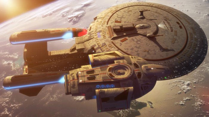 USS Enterprise and USS Defiant from Star Trek