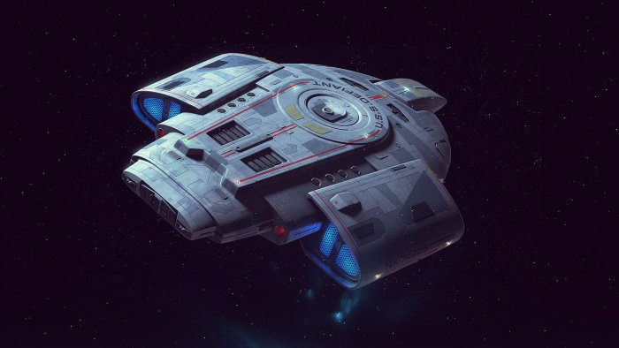 USS Defiant Starship from Star Trek Deep Space Nine