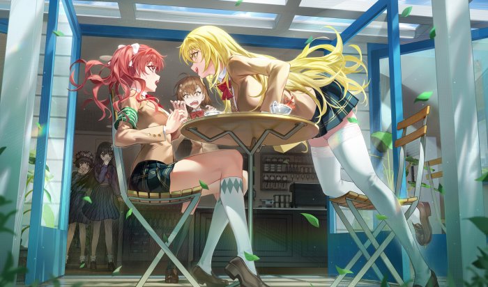 Kuroko Shirai, Misaka Mikoto, and Shokuhou Misaki from Railgun