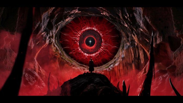 Giant Red Eye in The Alighieri Circle Dante's Bloodline