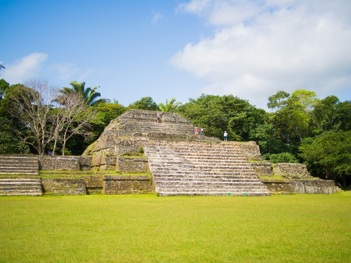 Ancient Mayan Temple Ruins in Belize