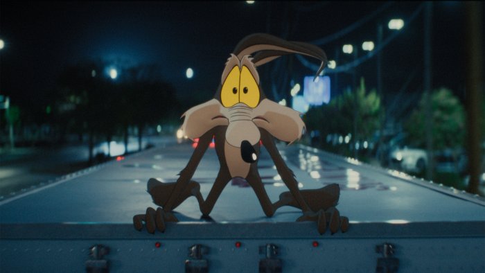 Wile E. Coyote on a Truck in Coyote vs. Acme