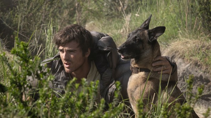 Man and Dog in The Dog Stars