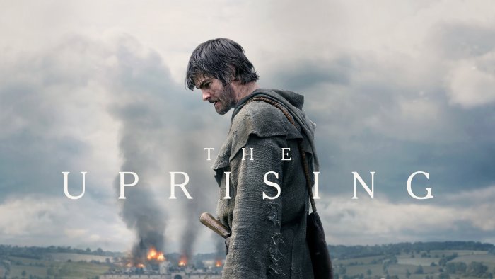 The Uprising movie poster featuring a medieval man