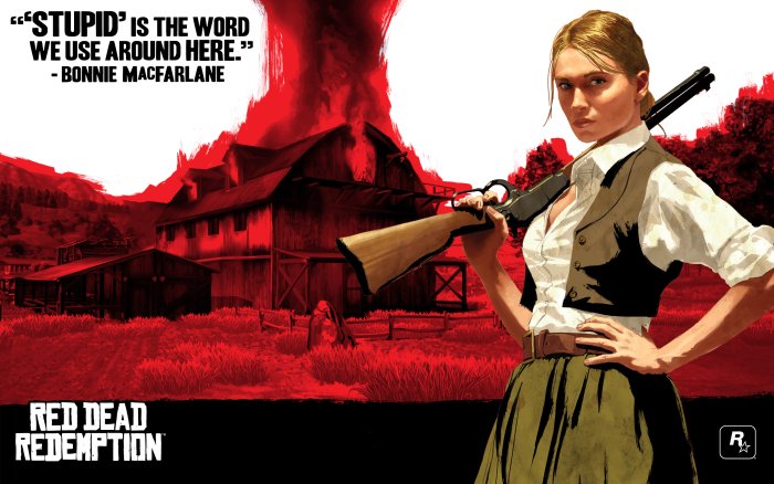 Bonnie MacFarlane in Red Dead Redemption Artwork
