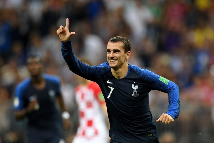 Antoine Griezmann Celebrating Goal for France National Team
