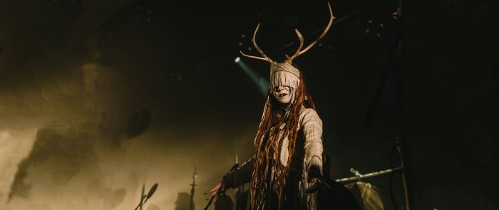 Maria Franz of Heilung Performing Live on Stage