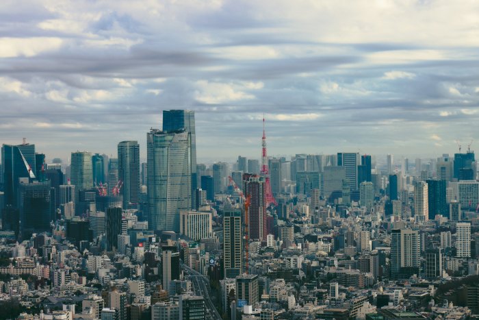 Tokyo City Skyline with Tokyo Tower