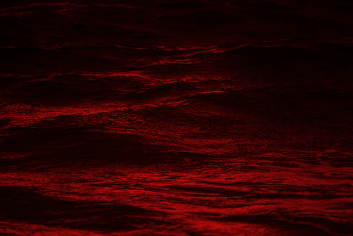 Dark Red Water Ripples and Waves