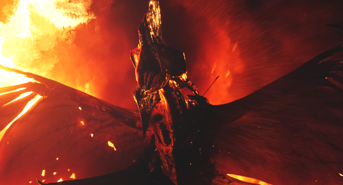 Rodan in Fire from Godzilla King of the Monsters