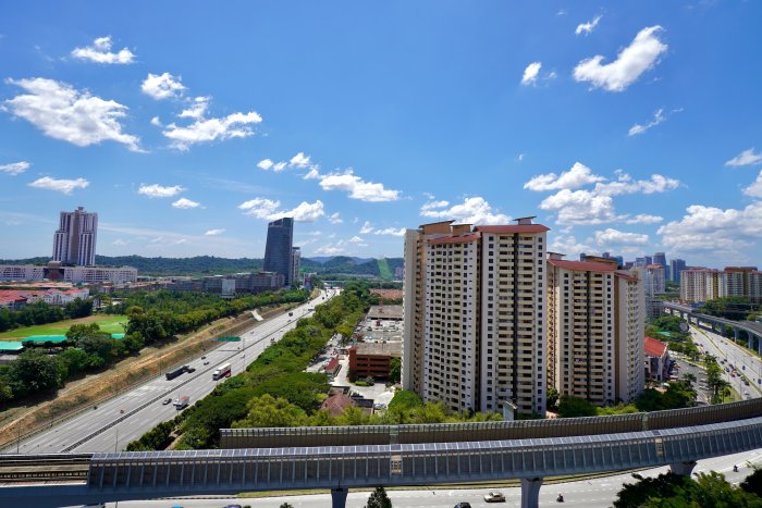 High-Rise Buildings and Highway in Petaling Jaya