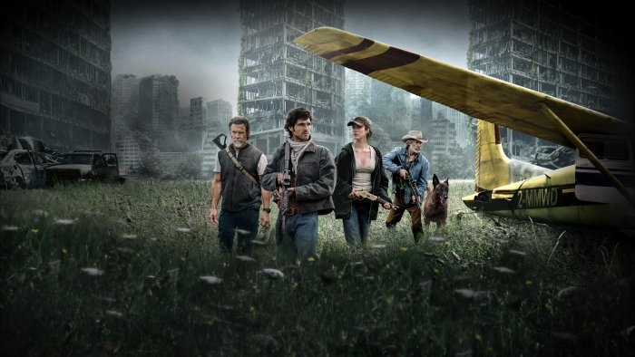 Characters in post-apocalyptic landscape from The Dog Stars