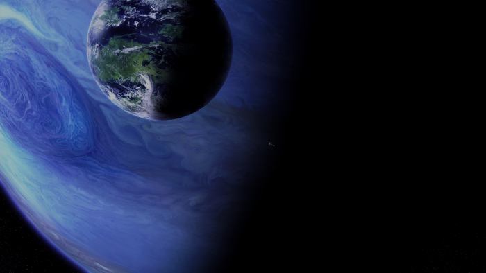 Pandora Moon Orbiting Polyphemus Gas Giant from Avatar