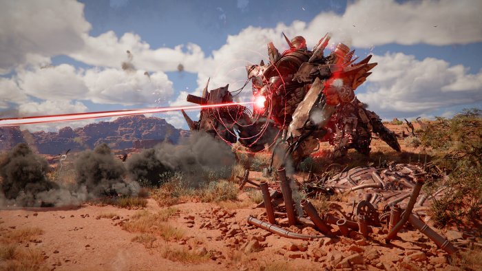 Giant Mechanical Boss in Crimson Desert