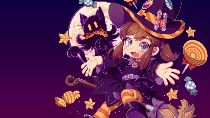 Hat Kid from A Hat in Time Halloween Witch