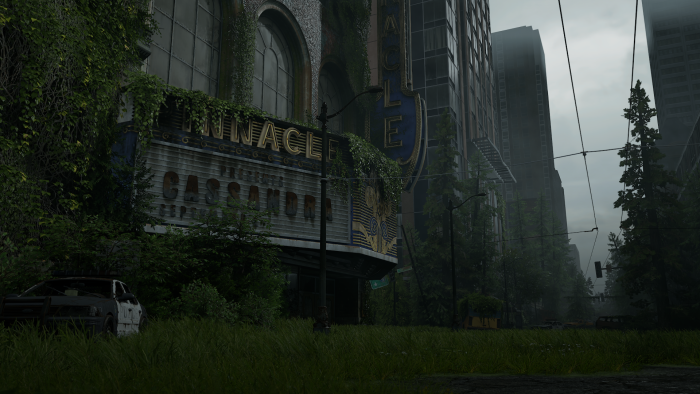 Overgrown Pinnacle Theater in The Last of Us Part II