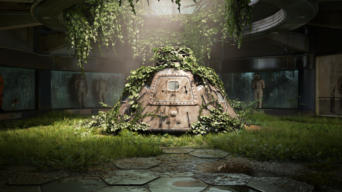 Overgrown Space Capsule in The Last of Us Part II